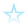 Star icon in light blue